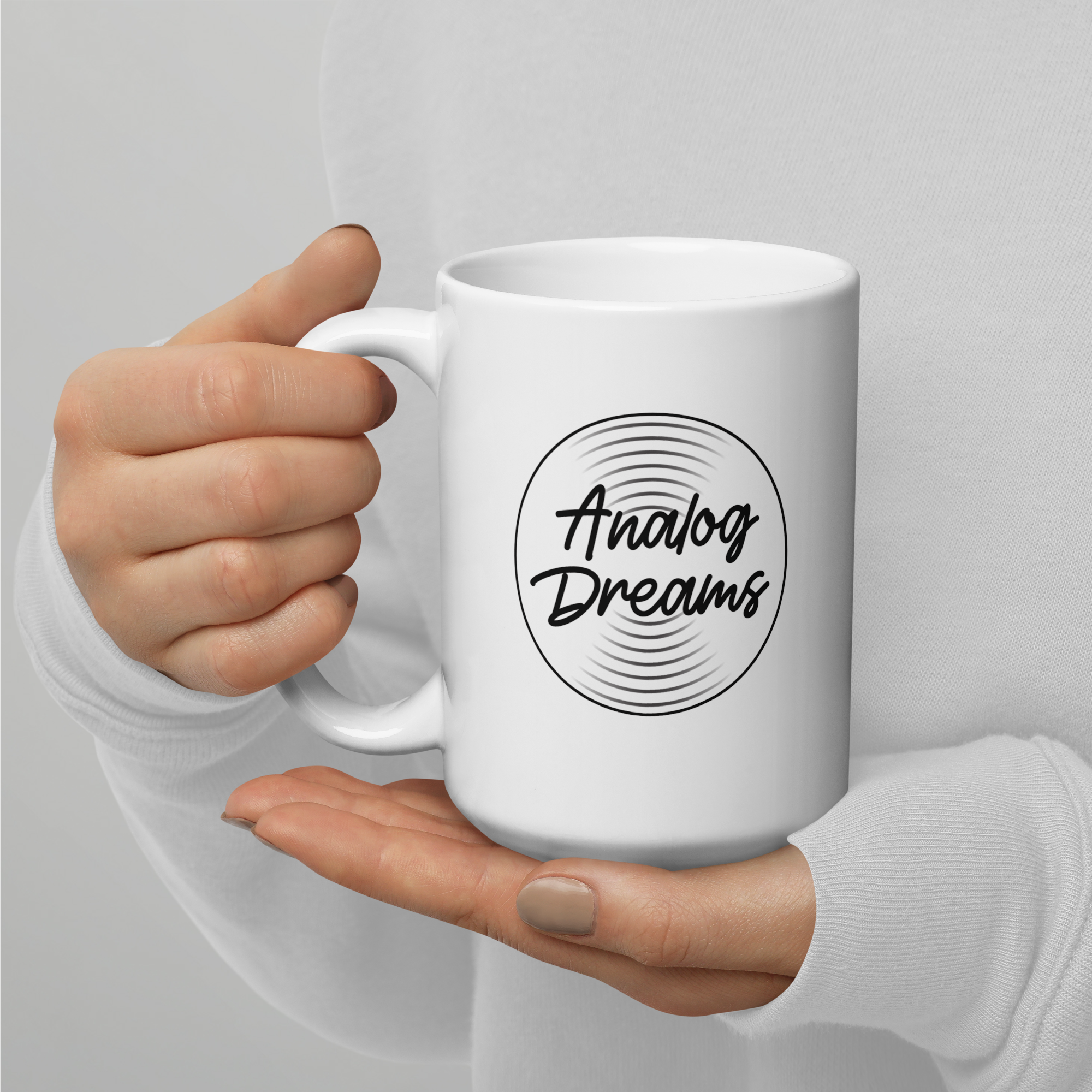 White Glossy Mug (Alternate Logo) - Image 4